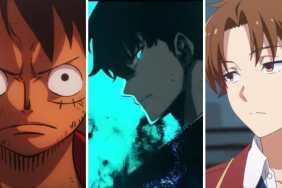 Luffy, Jin woo, Hashimoto from One Piece, Solo Leveling, Classroom of the Elite